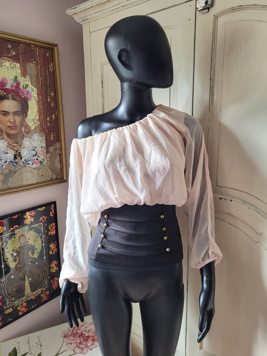 Blush Pink Corset Top