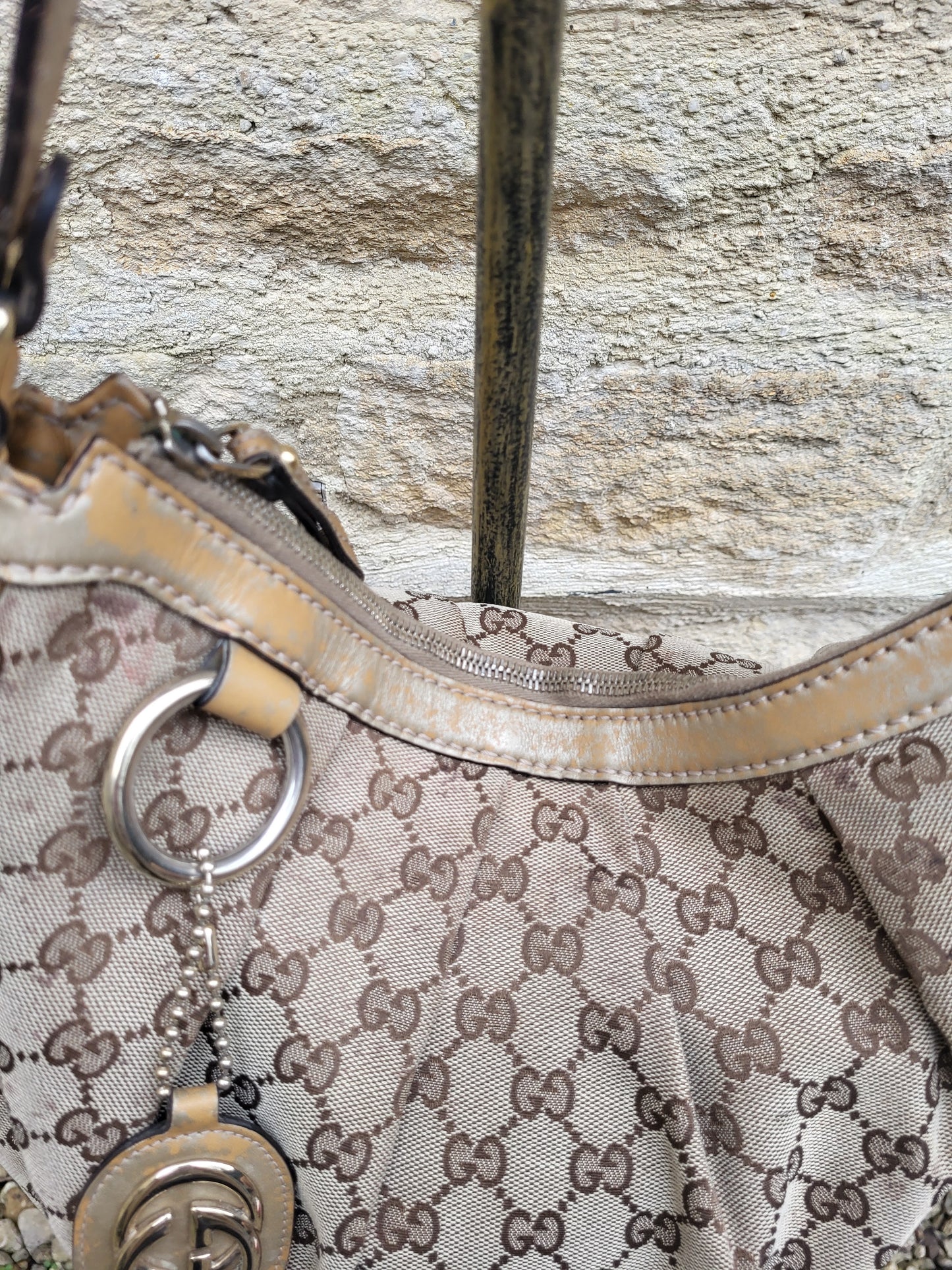 Vintage Gucci Sukey GG Monogram Hobo Bag