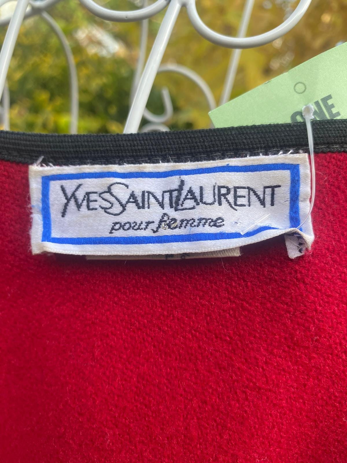 RARE Vintage Yves Saint Laurent Wool Cape