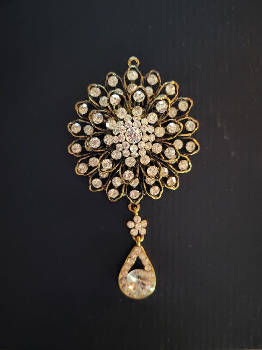 Crystal Burst Statement Brooch & Pendant