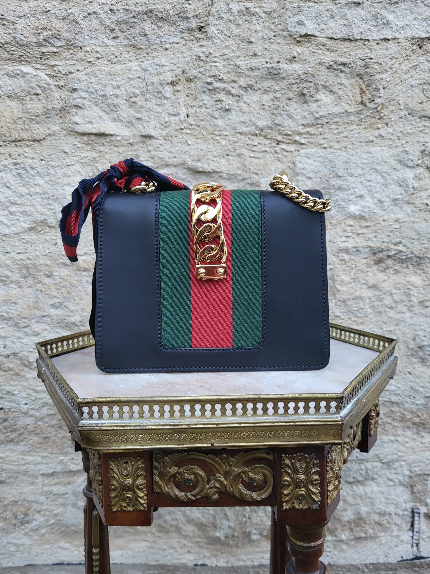 Gucci Sylvie Leather Shoulder Bag