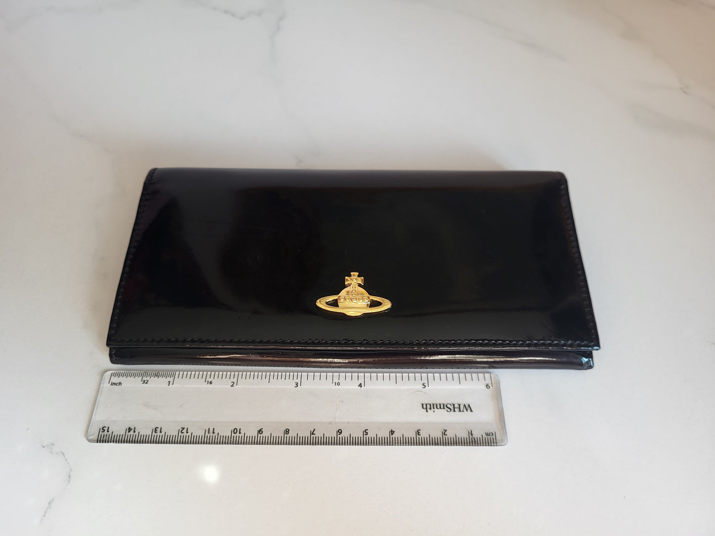 Vivienne Westwood Classic Patent Black Purse