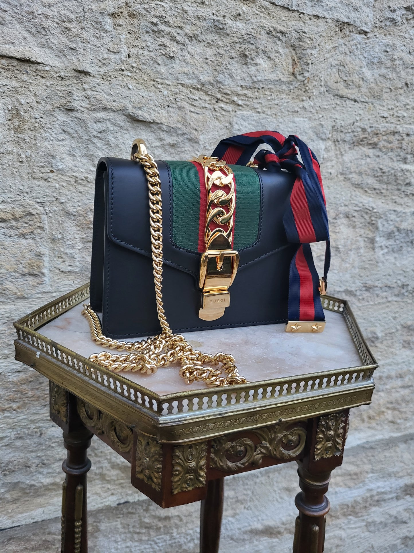 Gucci Sylvie Leather Shoulder Bag
