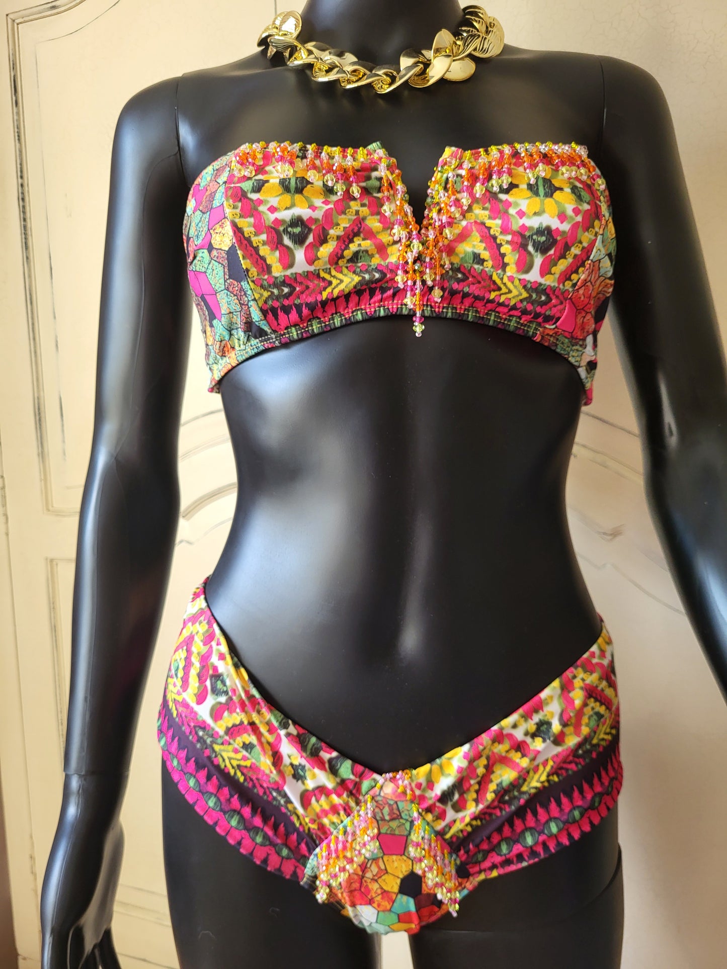 Paradizia Beaded Bandeau Bikini