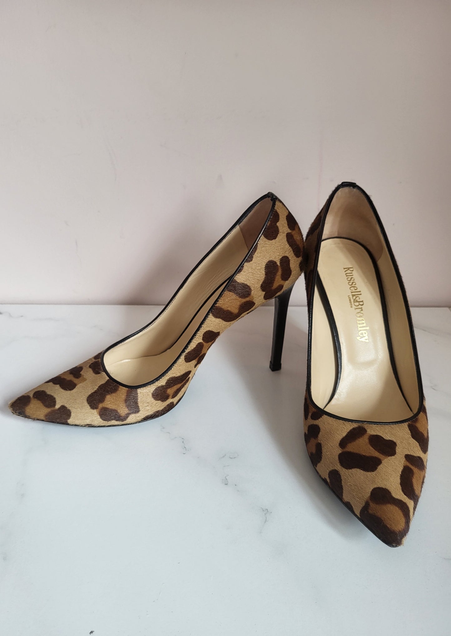 Russell & Bromley Ponyskin Leopard Court Heels