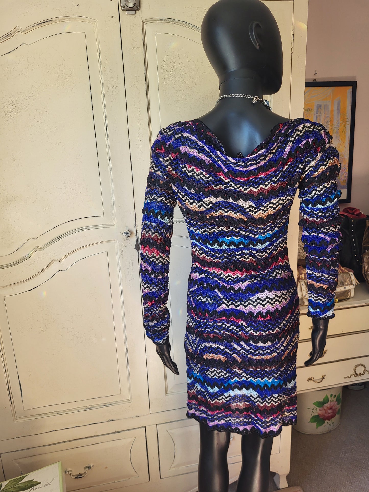 Missoni Purple and Lilac Sheer Dress