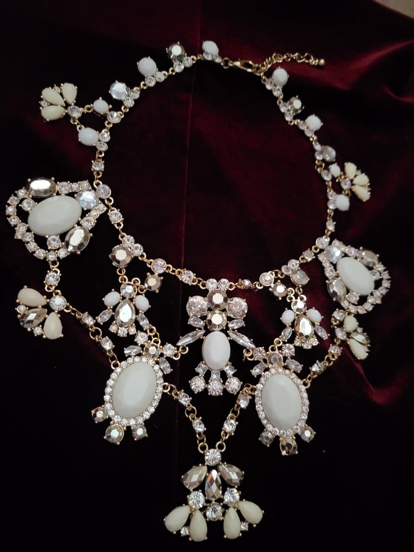 Ivory Cascade Statement Necklace