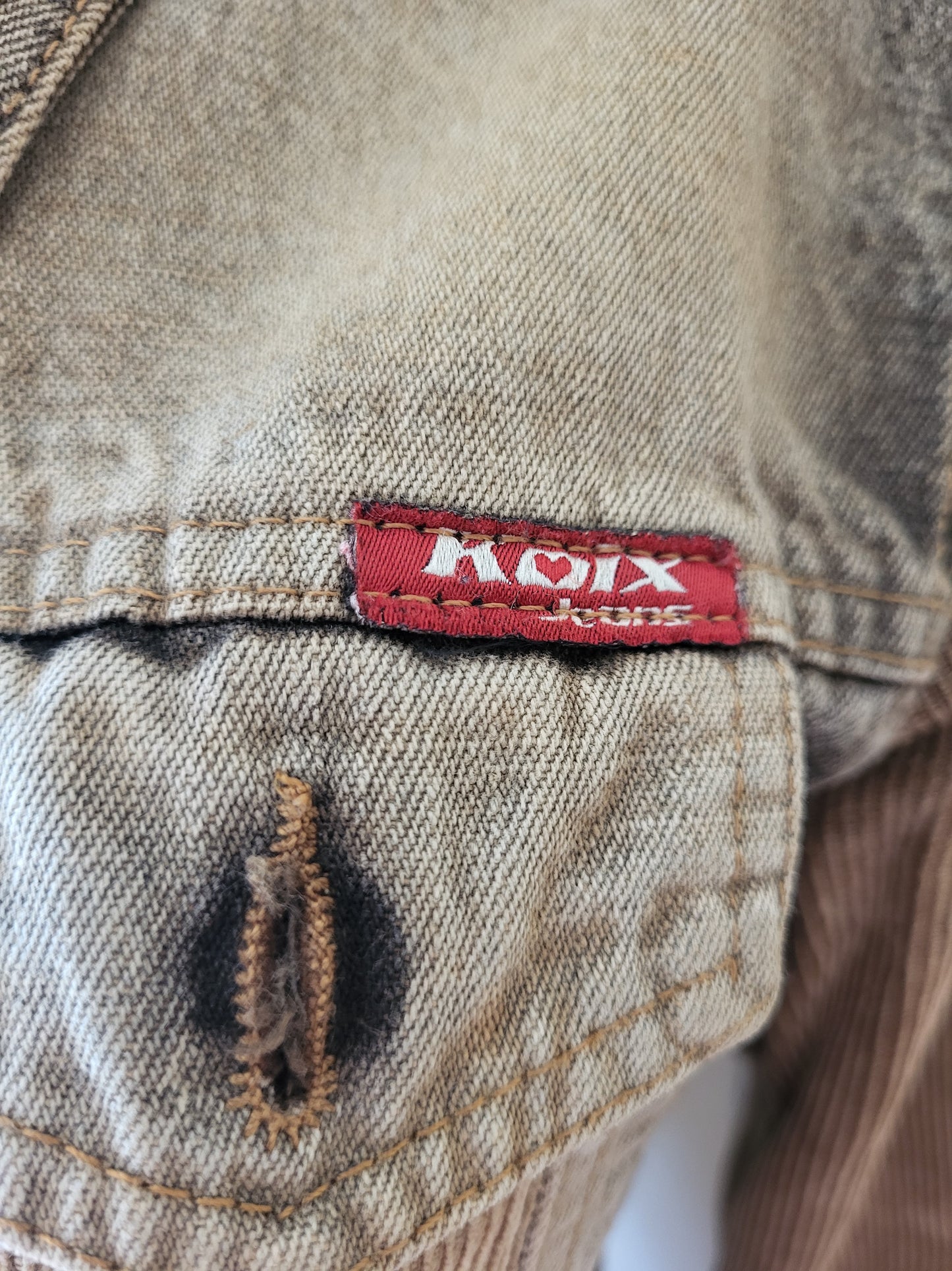 Vintage Koix Denim and Courduroy Jacket