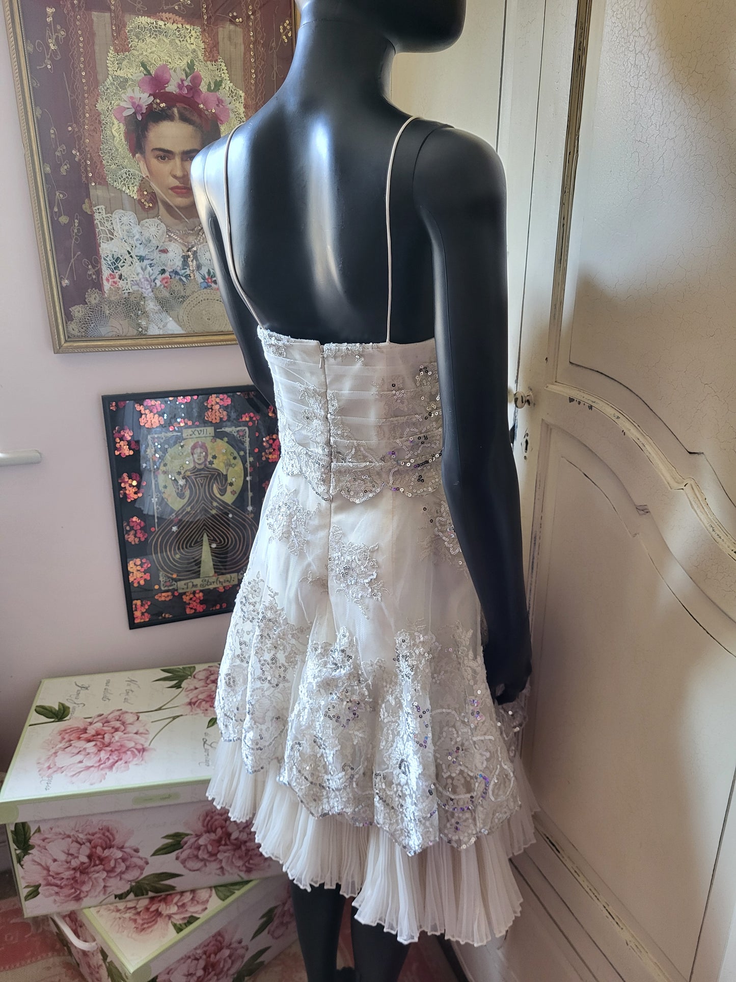 Anais Cream Embellished Gown