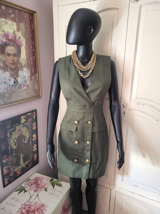Army Green Tailored Dress