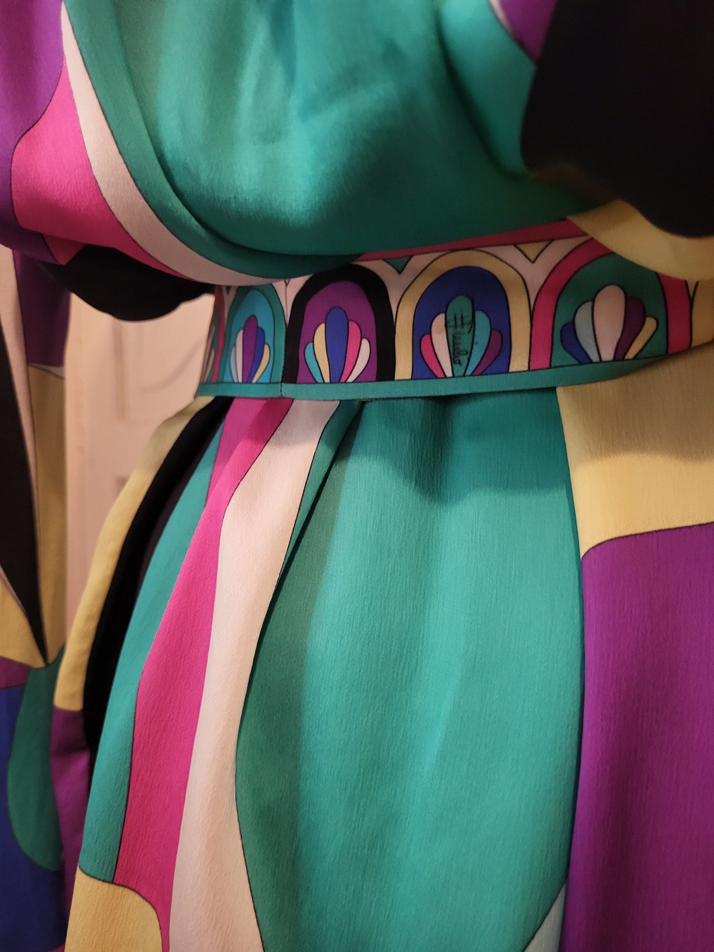 Emilio Pucci 100% Silk Multicolour Mini Dress