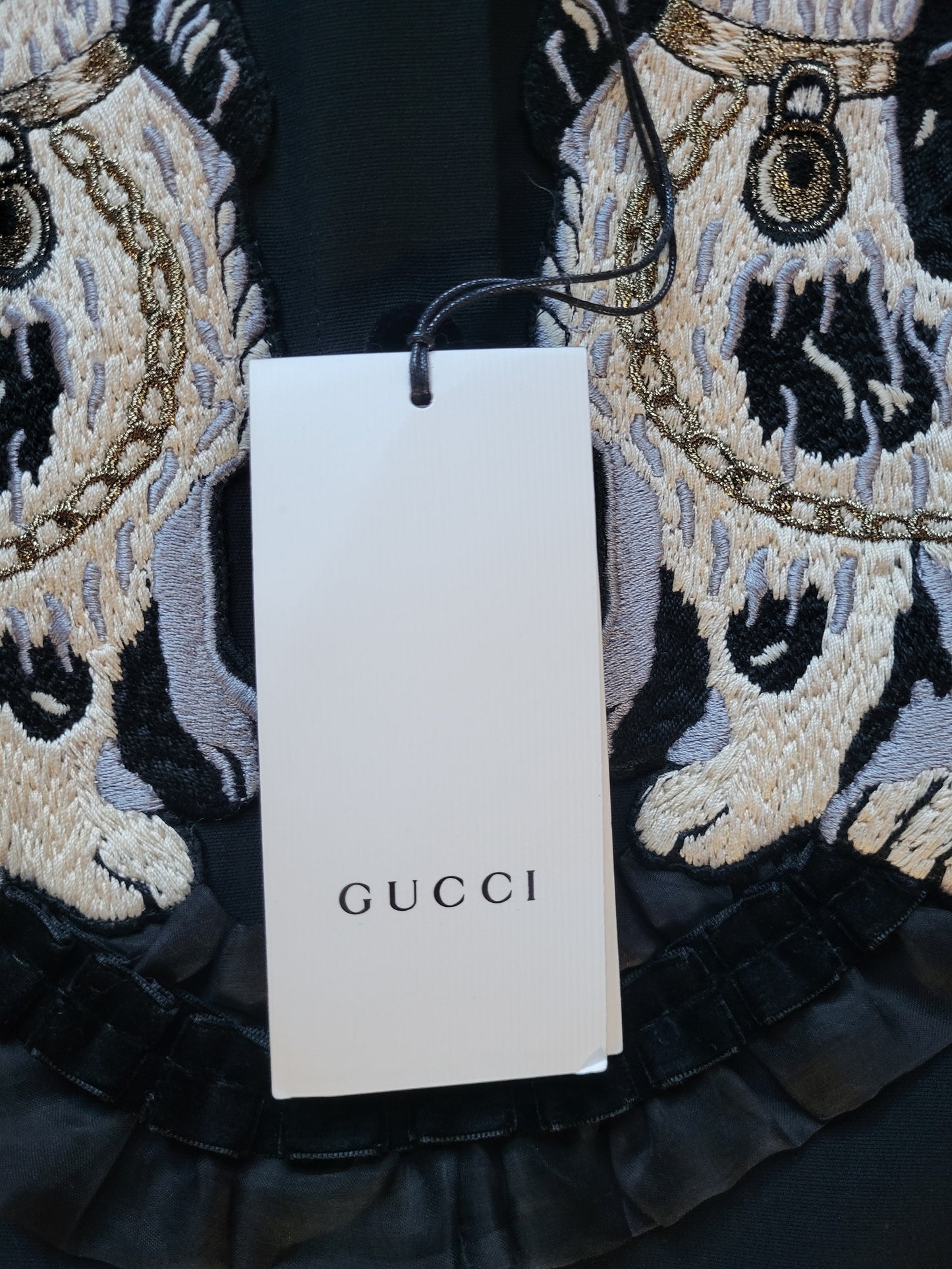 Gucci Alessandro Michele Beaded Bosco & Orso Dress