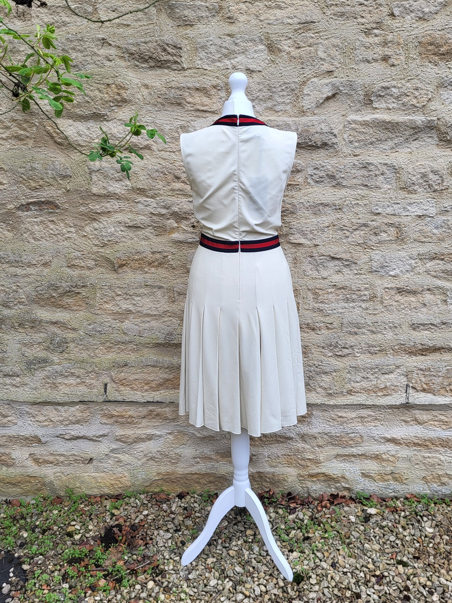 Gucci Alessandro Michele Cream Pleated Dress BNWT