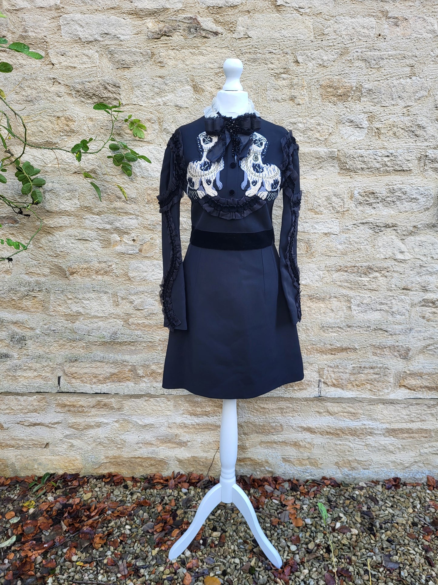 Gucci Alessandro Michele Beaded Bosco & Orso Dress