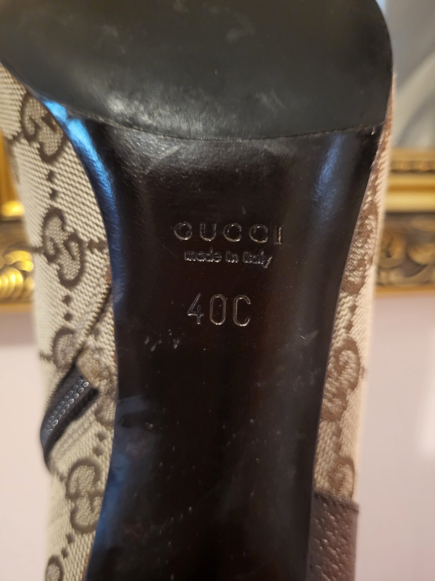 Tom Ford Era Gucci Monogram Stiletto Boots