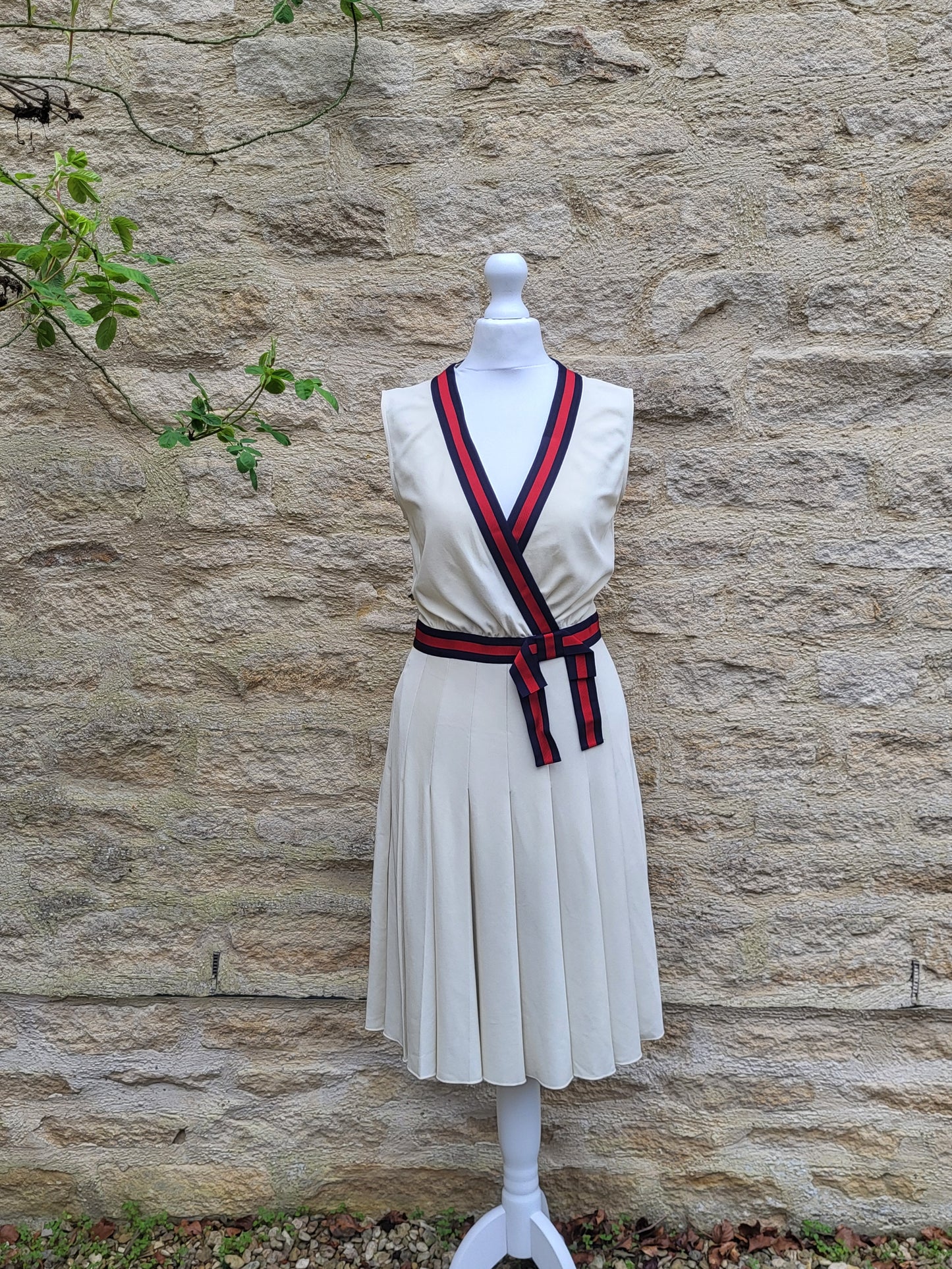 Gucci Alessandro Michele Cream Pleated Dress BNWT