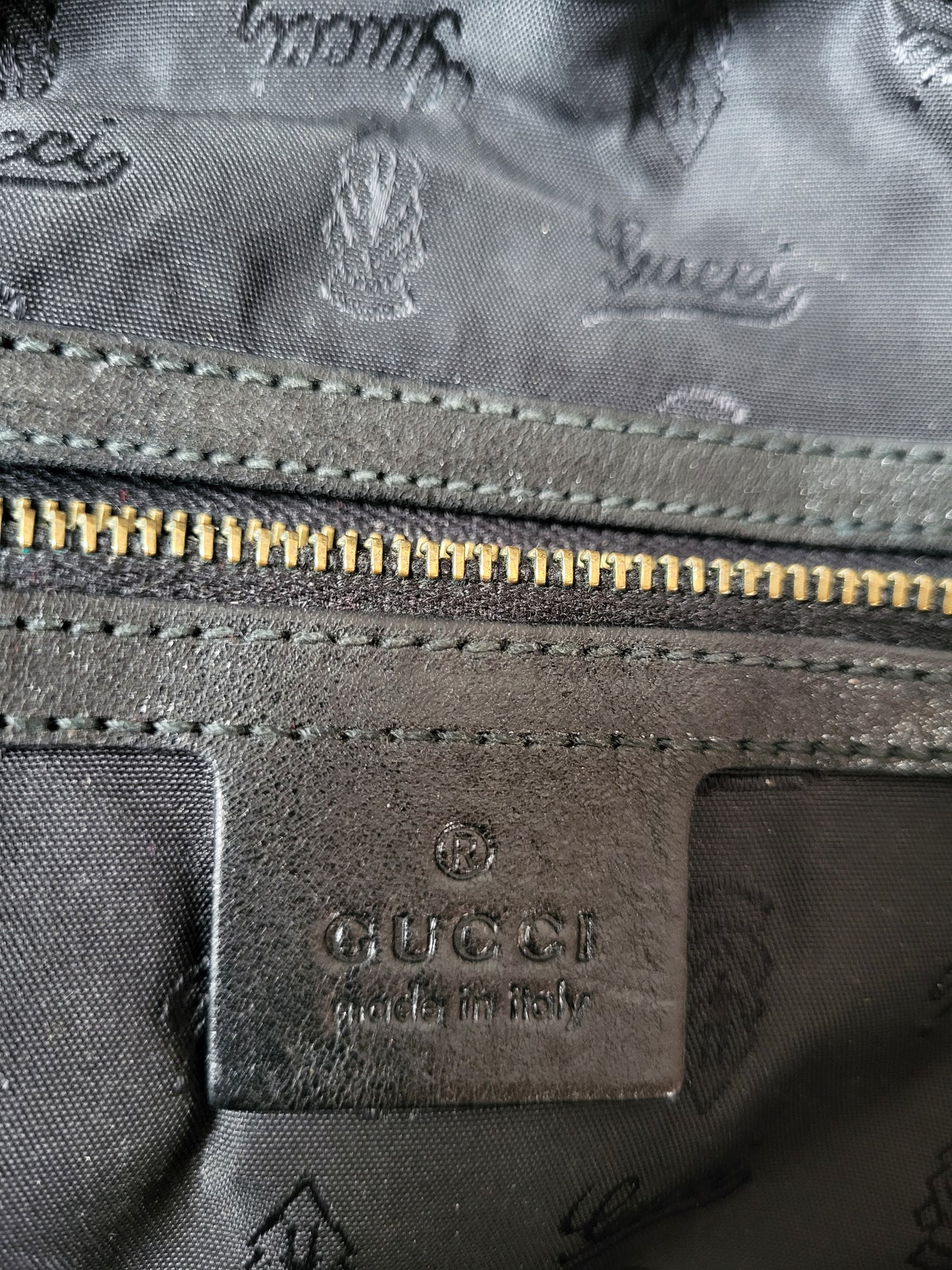 Vintage Gucci Calfskin Studded Large Irina Babouska Hobo Bag