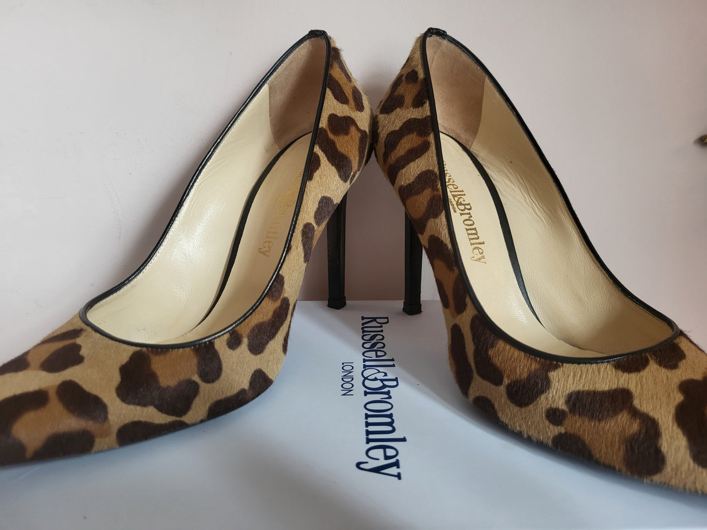 Russell & Bromley Ponyskin Leopard Court Heels