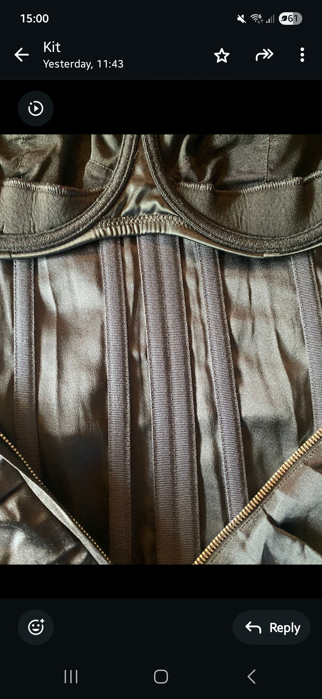 Vintage Dolce & Gabbana Black Silk Satin Dress