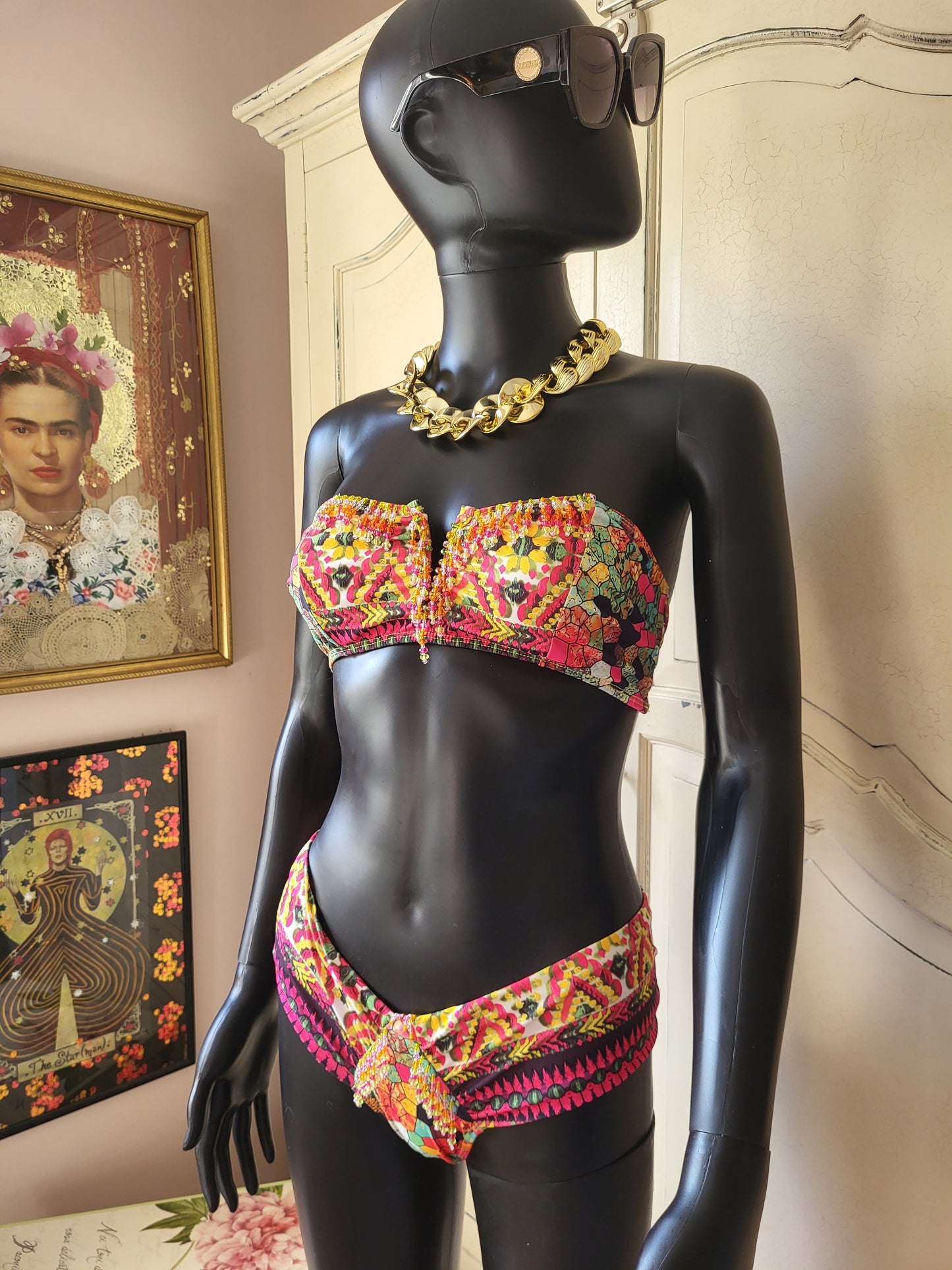 Paradizia Beaded Bandeau Bikini