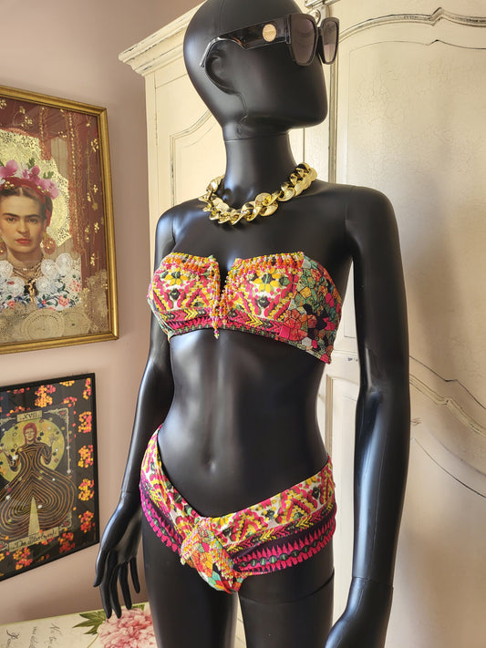 Paradizia Beaded Bandeau Bikini