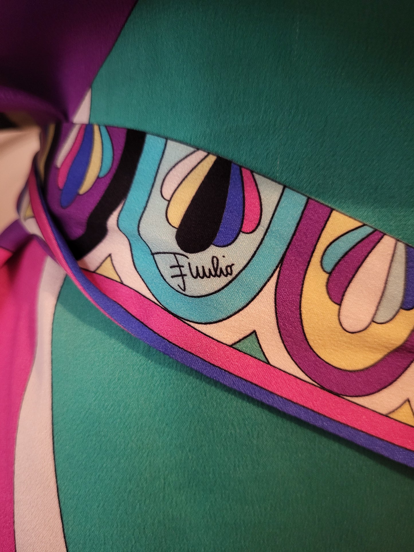 Emilio Pucci 100% Silk Multicolour Mini Dress