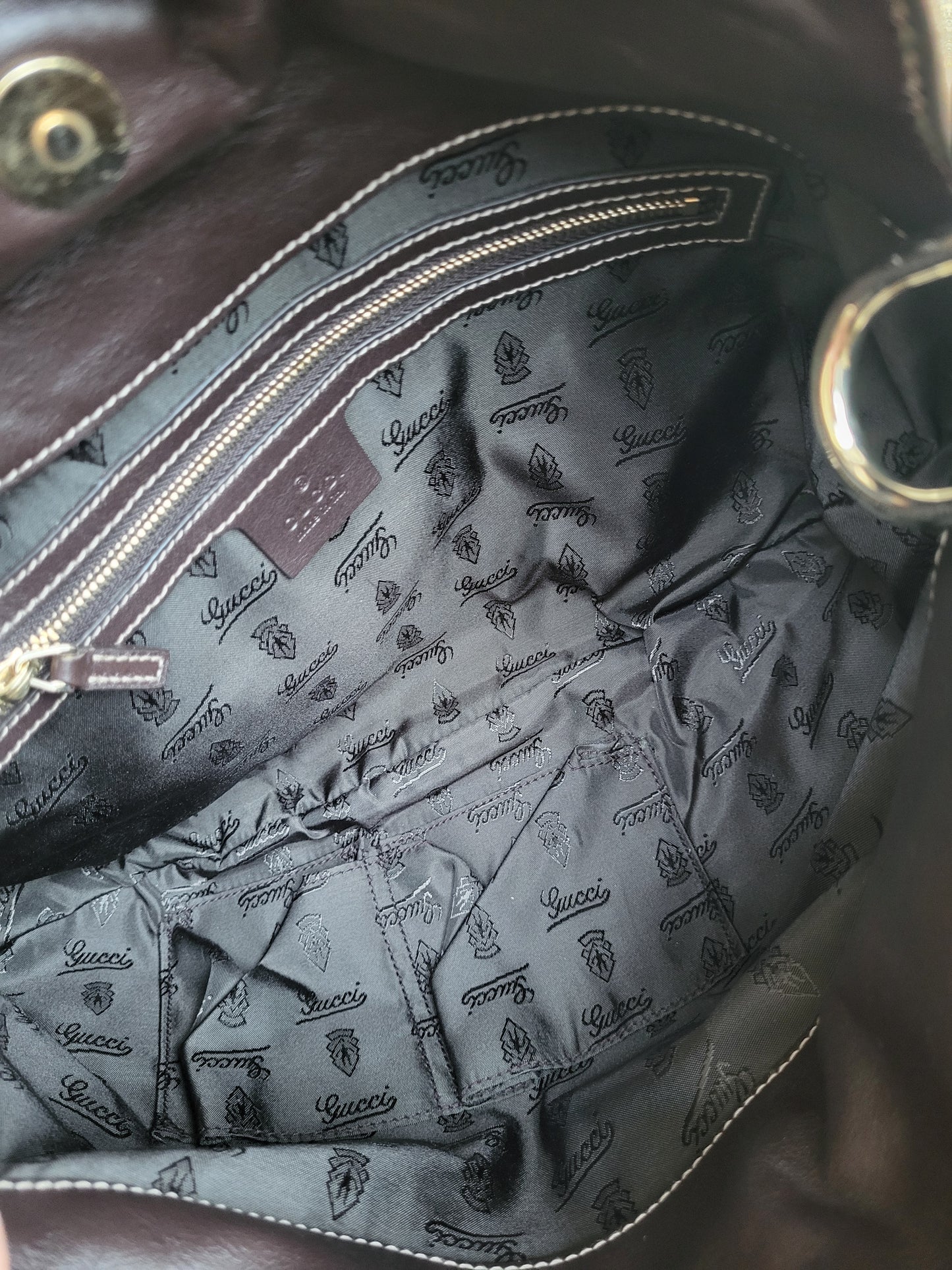 Gucci GG Crystal Canvas Monogram Hobo Bag