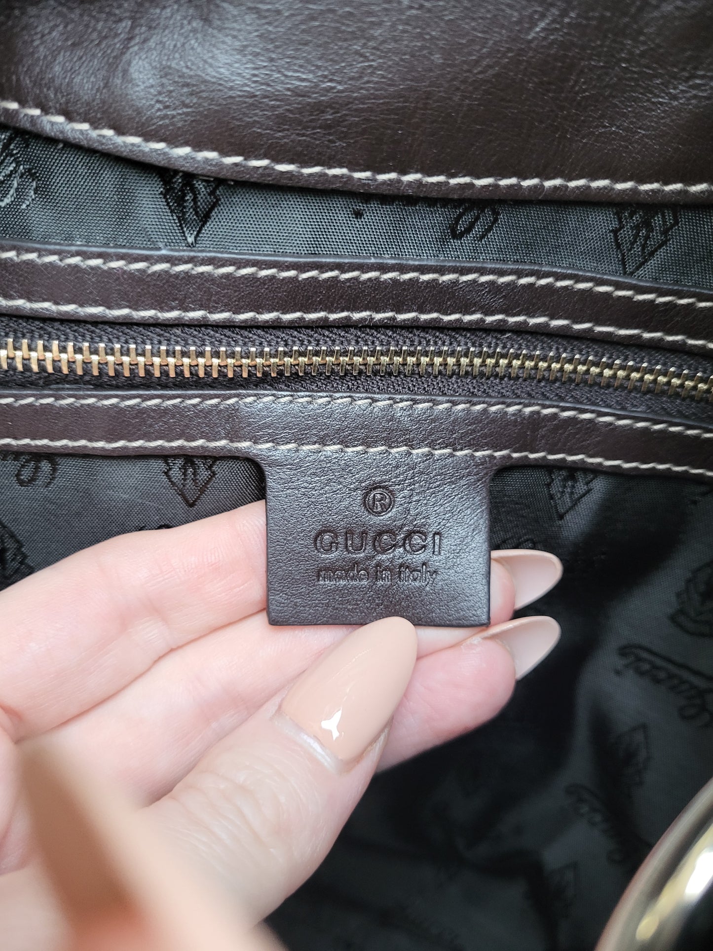 Gucci GG Crystal Canvas Monogram Hobo Bag